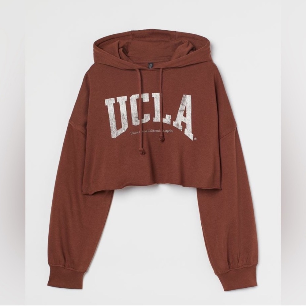 H&M UCLA Cropped Hoodie